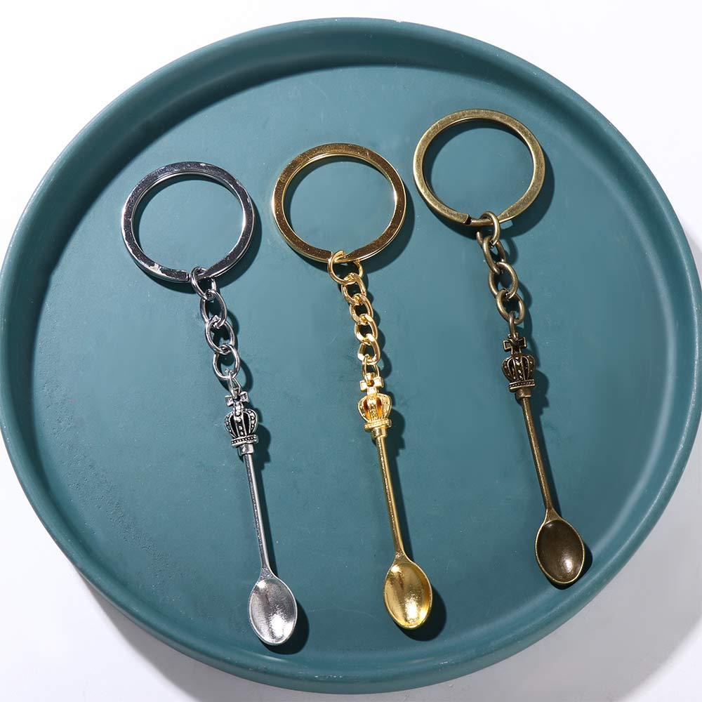 Vintage Collectible Spoons - Baru modis pria 30mm Gantungan Kunci