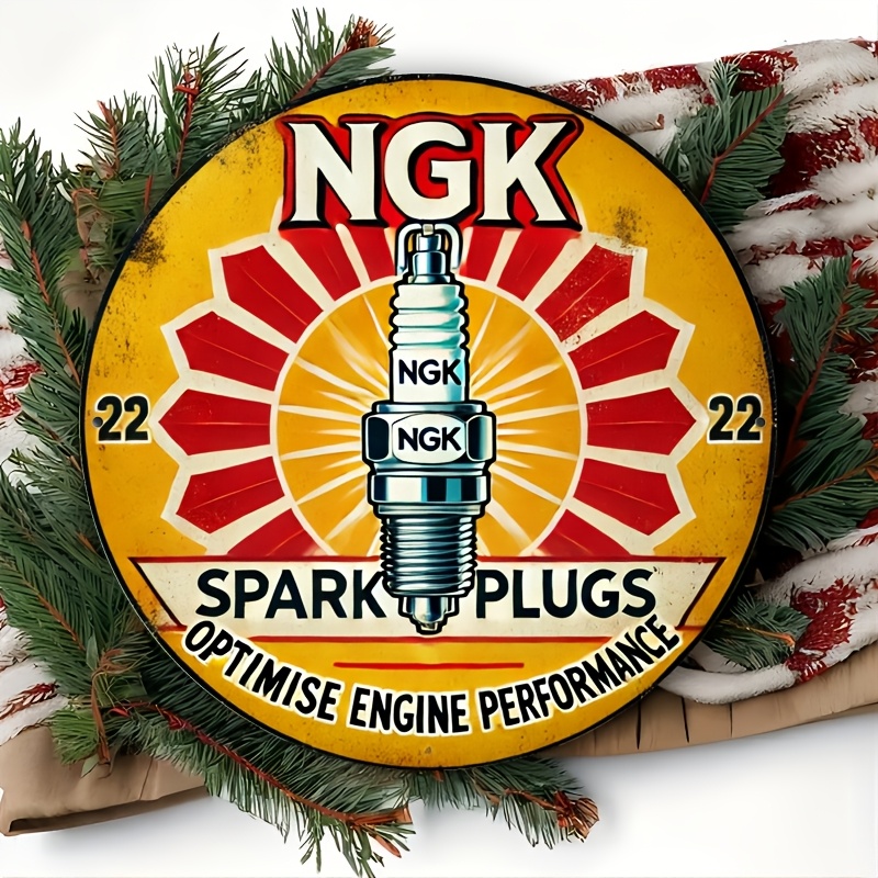 Tanda Timah Logam Busi NGK, De - Vintage Collectible Plates ulasan dan harga