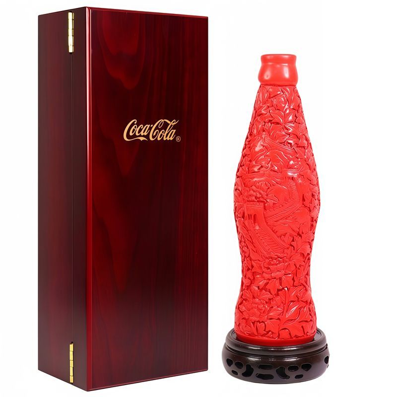 Botol Cat Ukir Motif Tiongkok  - Vintage Collectible Bottles ulasan dan harga