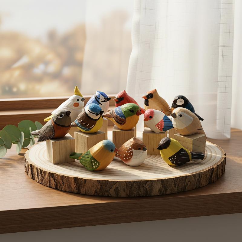 Figur Burung Kayu Ukiran Tanga - Vintage Collectibles Store ulasan dan harga