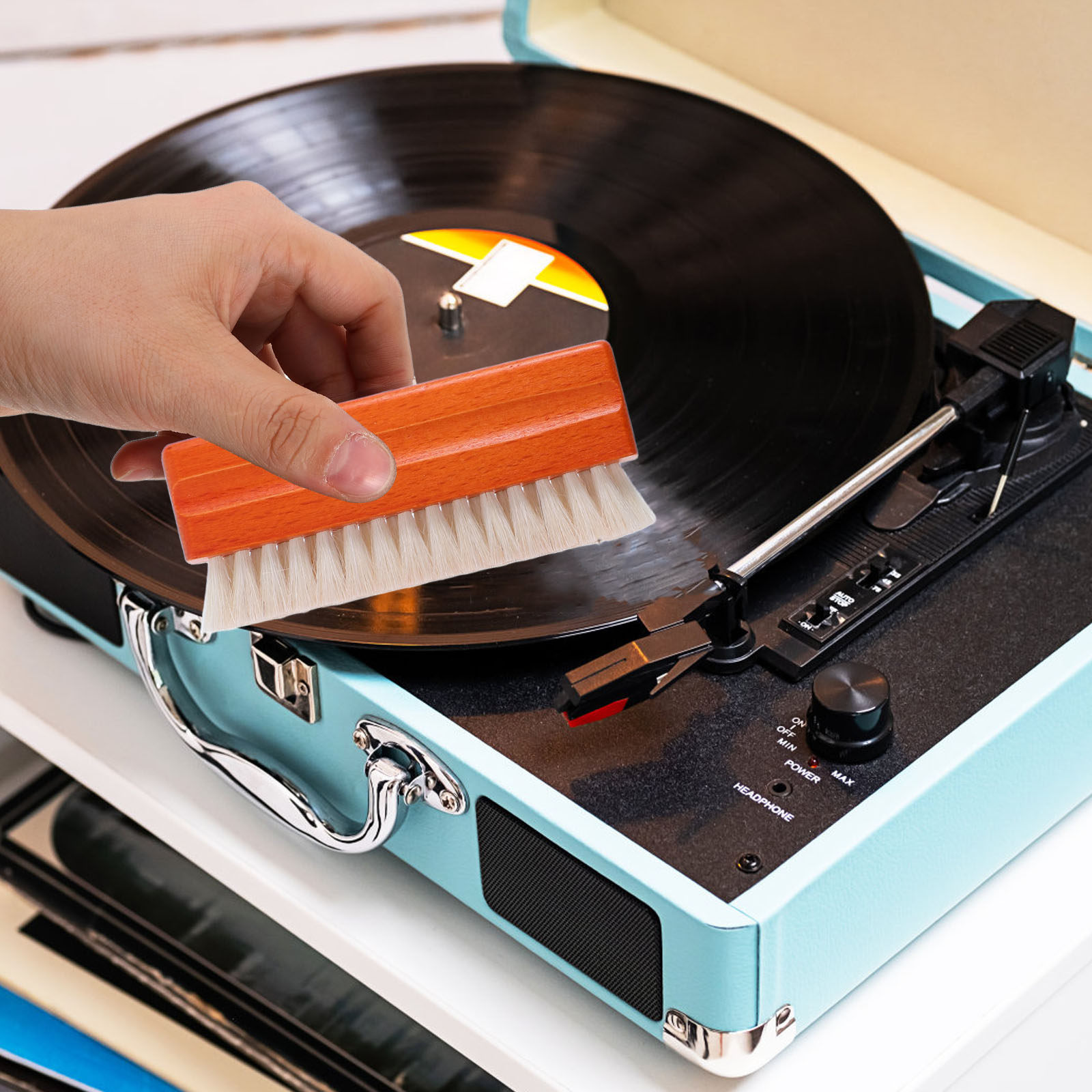 2 buah Set Sikat Pembersih Pir - Vinyl Record Cleaner ulasan dan harga