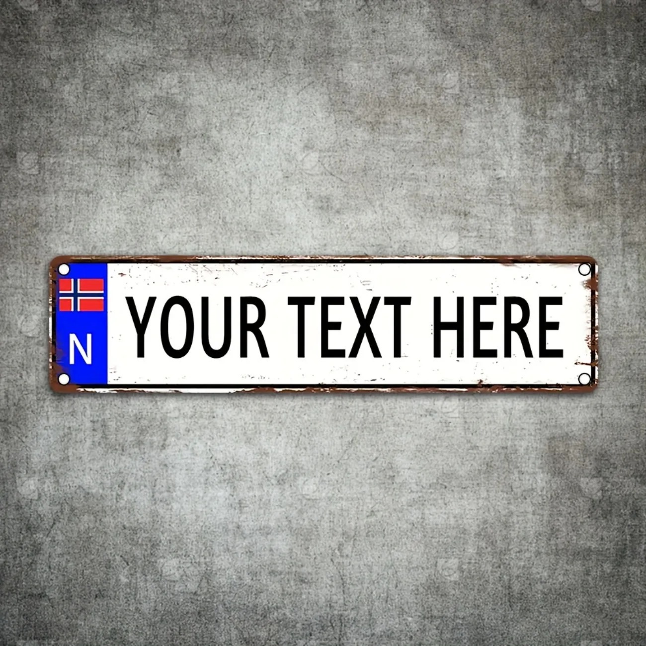 Papan Tanda Logam Vintage Norw - Vintage Collectible Plates ulasan dan harga