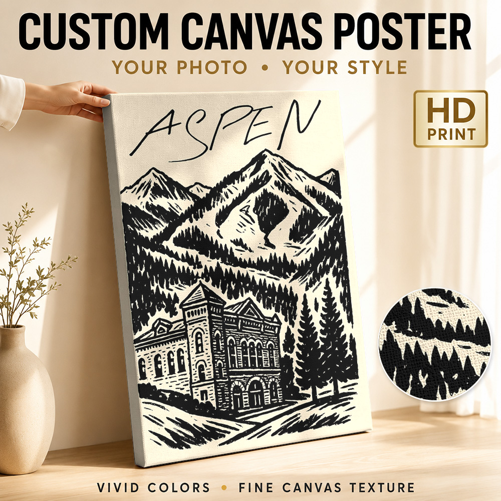Poster Kanvas Cetak Ski Vintag - Vintage Collectible Posters ulasan dan harga