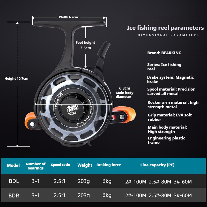 Reel Pancing Es Musim Dingin,  - Developing Tank Reel ulasan dan harga