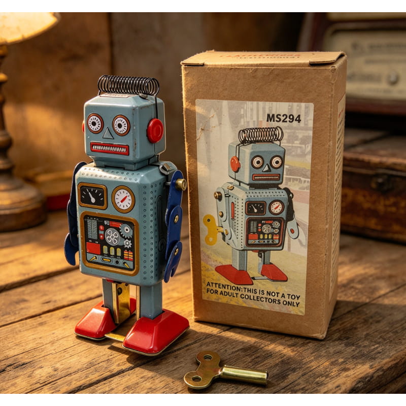 Robot Tin MS294 Klasik, Orname - Vintage Collectibles Store ulasan dan harga