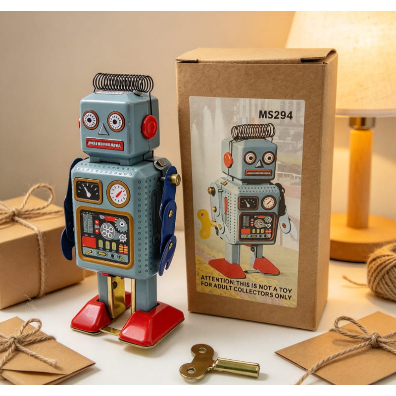 Robot Tin MS294 Klasik, Orname - Vintage Collectibles Store ulasan dan harga