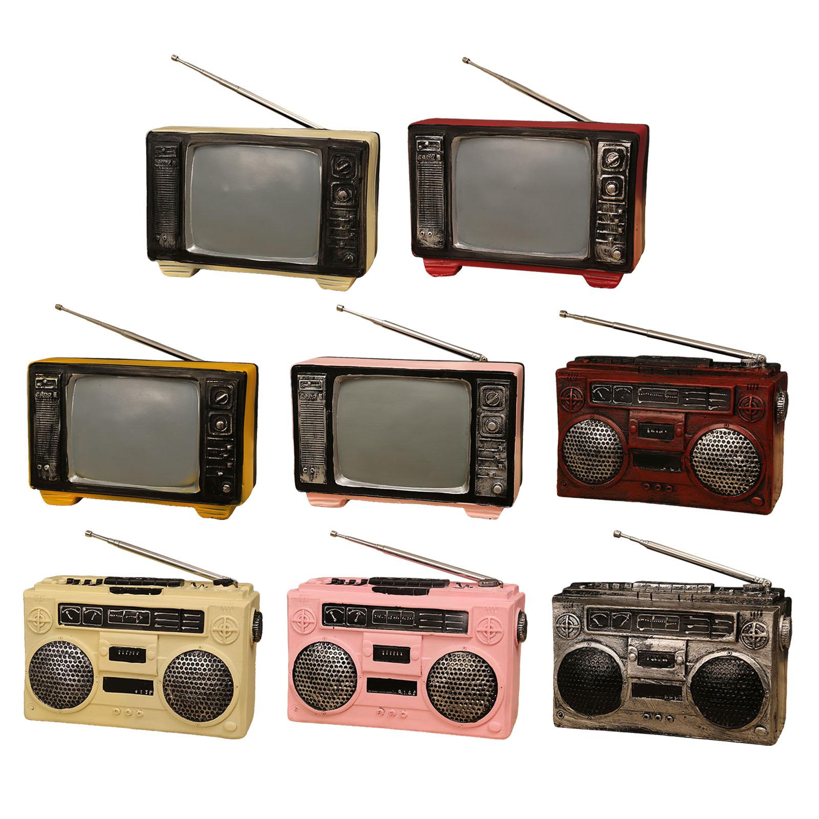 Model TV Retro Realistis, Kera - Vintage Collectibles Store ulasan dan harga
