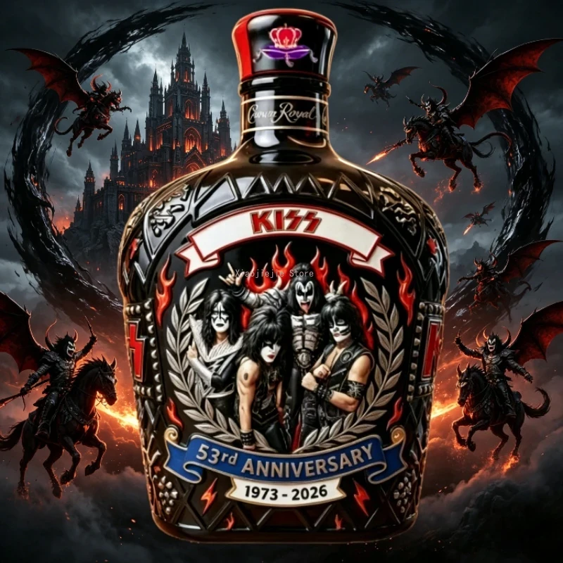 Botol Wiski Bertema Musik Rock - Vintage Collectible Liquor Bottles ulasan dan harga